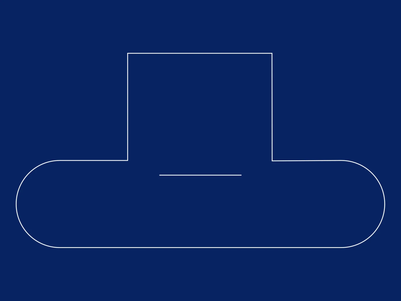 Texas Hold'em casino table layout printed on navy Velvetine cloth
